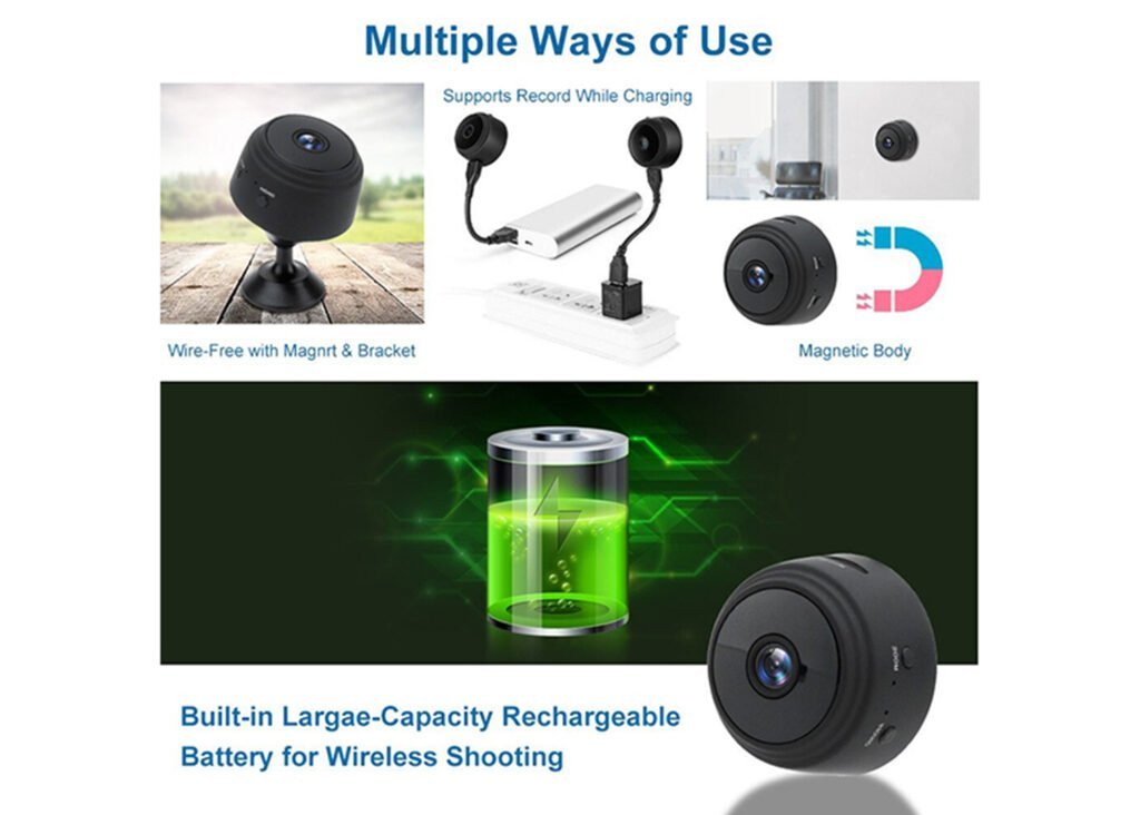 FipTec® Мини Смарт Скрита Камера с WiFi LM01 с Вградена Батерия